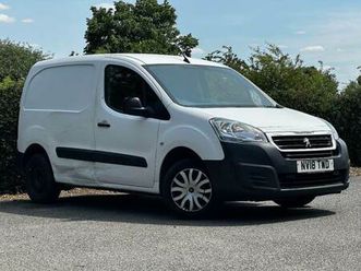 2018 peugeot partner professional 1.6 hdi ulez free euro 6 ac carplay nav dab sensors salvage cat n