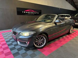 bmw serie 2 cabriolet f23 218d 150 cv luxury / boite auto / volant m / sièges chauffants / caméra de recul