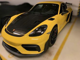 porsche 718 cayman gt4 rs/gelb-sw/weissach/lift/20