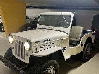 jeep willys cj3b mit anhänger