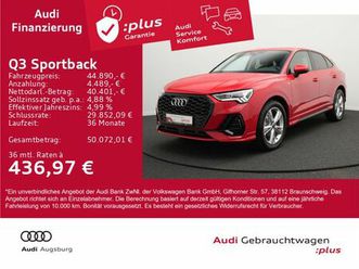 audi q3 sportback s line 35tdi s tr. *optschw*ahk*8fa