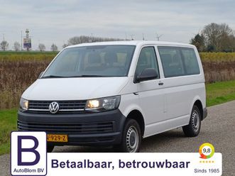 volkswagen transporter kombi pers. bus 2.0 tsi l1h1 comfortline /btw-bpm vrij!/benzine-aardgas/
