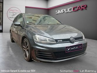 volkswagen golf 2.0 tdi 184 bluemotion technology fap dsg6 gtd dynaudio garantie 12 mois