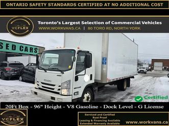 2018 isuzu npr-hd npr hd - 20ft - ramp - v8 gasoline - certified