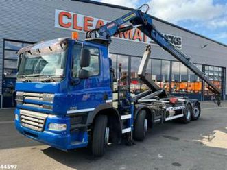 daf fax 85 cf 360 8x2 euro 5 hiab 16 tonmeter laadkraan — vrachtwagens — marktplaats