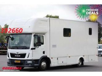 man tgl 8.190 robrise horsetruck + camper camera 61.047 km! — vrachtwagens — marktplaats