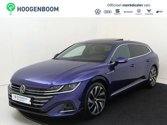 volkswagen arteon shooting brake 1.4 tsi ehybrid r-line business | soh 100% | panoramadak | 360 camera | adaptieve demping systeem | 3-zone airco | parkeerassis