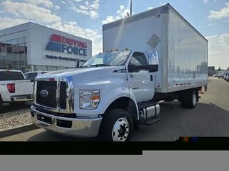 2022 ford f-650 diesel regular cab base, 20ft van body, 6-speed