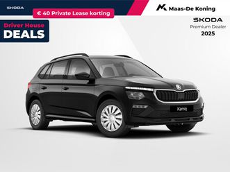škoda kamiq essence 1.0 tsi 85 kw / 115 pk suv 6 versn. hand | clever pakket | private lease €349,- | 3000,- inruilvoordeel!!