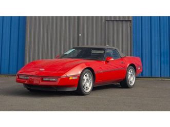 1990 chevrolet corvette rouge manuel conduite à gauche in...