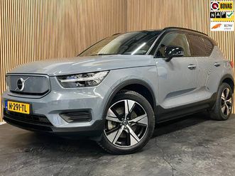 volvo xc40 recharge core|black-grey|acc|camera|apple carplay/android auto|stoel+stuurverw|elek.klep|nl-auto|nap|incl.btw|1e eig|