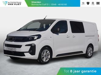 opel vivaro electric 75 kwh dubbele cabine | 2x schuifdeur | tot 8 jaar garantie | dynamic surround view pakket | exterieur pakket | comfort pakket | winterpakk