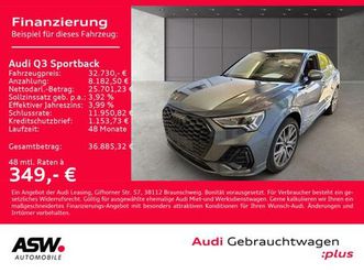 audi q3 sportback s line 45tfsi e stronic 360° sonos