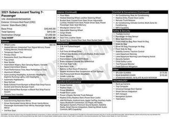 used 2021 subaru ascent touring 7-passenger