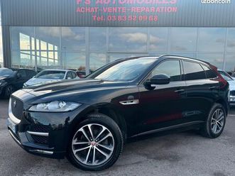 jaguar f-pace 2.0 d 180 ch r-sport bva / clim / regulateur / gps / boite auto / attelage / cuir / 2017 / 141384 kms