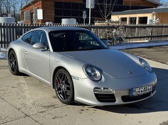 porsche 911/997 carrera s coupe, silber/braun