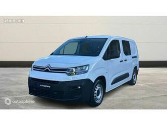 citroen berlingo van véhicule utilitaire ou société xl 850kg bluehdi 130 s&s cabine approfondie control