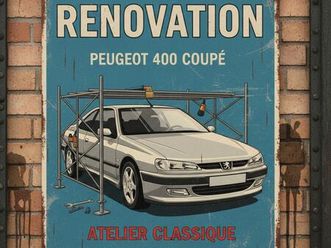 peugeot 406 coupé – année 2000 – 2.0l – boîte auto – en rénovation