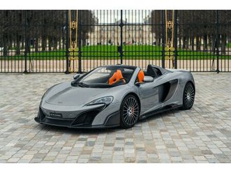 2017 mclaren 675 lt - spider - titanium silver, 9 600 km, many carbon options, just serviced