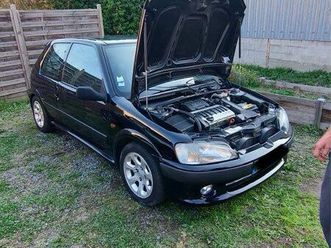 peugeot 106 s16 - cuir alcantara - noir onyx