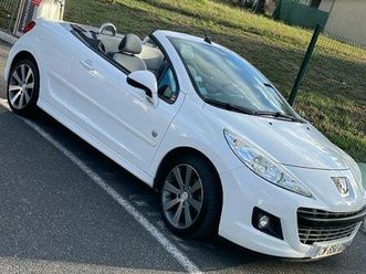 peugeot 207 cc 1.6 vti 120 cv roland garros décapotable 4 pneus neufs + sièges cuirs + radar de recul