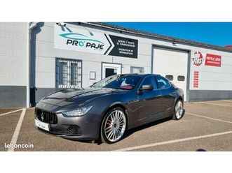 maserati ghibli s q4 3.0 v6 bturbo 410cv zf8 4x4/2e main/offre noel tout inclus