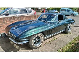 1965 chevrolet corvette vert manuel, 4 vitesses conduite...