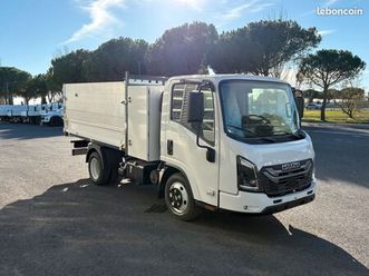 nouveau isuzu m27 3l 150ch gén2 bva benne avec rehausse type paysagiste et porte universelle / 47 900 ht