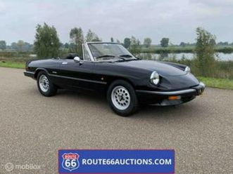 alfa romeo spider | 1986 | route 66 auctions — oldtimers — marktplaats