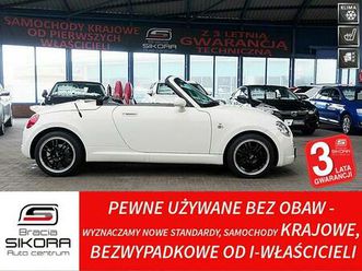 daihatsu copen japoński kabriolet roadster tylko 65 tyś km biala perla skóra+klima myslowice