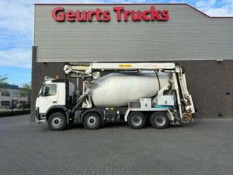 volvo fm 410 8x4 + stetter 9 m3 mixer/mischer + theam 15 m t — vrachtwagens — marktplaats