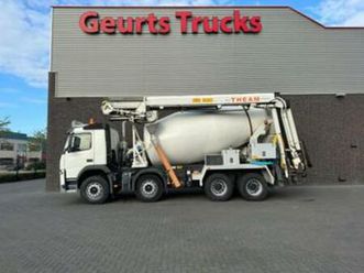 volvo fm 410 8x4 + stetter 9 m3 mixer/mischer + theam 15 m t — vrachtwagens — marktplaats