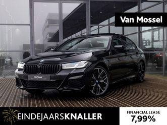 bmw 5-serie 530e xdrive executive | m-sport | schuif/kanteldak | 20 inch | shadowline | saffierzwart | stoelverwarming |