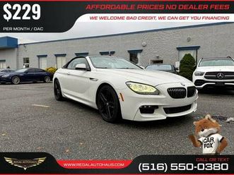 $229/mo - 2014 bmw 6 series 2dr conv 650i rwd