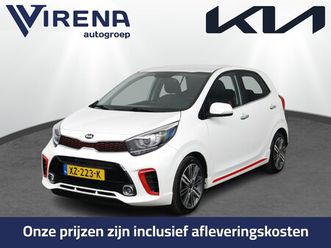 kia picanto 1.0 t-gdi gt-line 100pk! - achteruitrij camera - stoel en stuurwielverwarming - cruise control - fabrieksgarantie t/m 04-2026