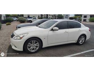 2015 infiniti q40, 3.7l, v6, 150,000+mi, white luxury sedan w/sunroof