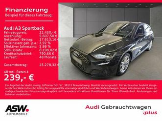 audi a3 sportback 40tfsi e stronic led navi pano shz