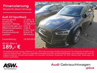 audi a3 sportback sport 1.4 tfsi led navi pdc shz gra