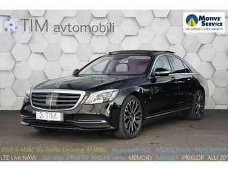 mercedes-benz s-razred s 350d 4-matic 9g-tronic exclusive 286km airmat, 2018 god.