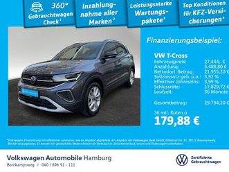 t-cross 1.0 tsi goal dsg lm17 iq.light rückfahrkamera