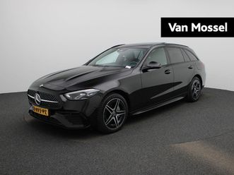 mercedes-benz c-klasse estate 300 e amg line | panorama/schuif-kanteldak | night pakket | sfeerverlichting | camera | stoelverwarming | apple-carplay |