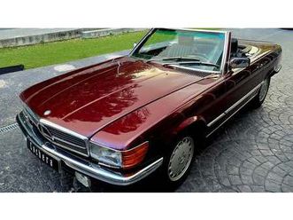 1986 mercedes sl class rouge foncé automatique, 4 vitesse...