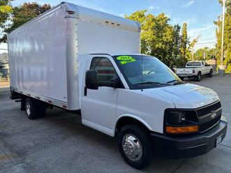 2014 chevy express g3500hd 170k.mi.16ft.cutaway white box truck*sale*