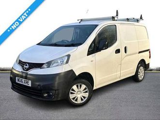 2016 nissan nv200 1.5 dci acenta van car derived van diesel manual