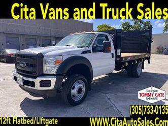2015 ford f-550 sd 12 ft *flatbed* f550 sd 12ft flat bed liftgate 12 ft flatbed