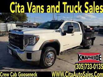 2022 gmc sierra 3500hd drw crew cab *flatbed* *gooseneck* *flat bed* crew cab go