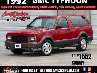 1992 gmc typhoon 4.3l turbo rare, fast, loaded 90's gmc muscle