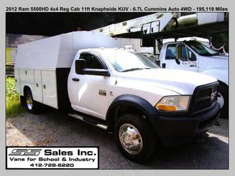 2012 ram 5500hd reg 4x4 knapheide kuv utility bed 6.7l 195,119 miles