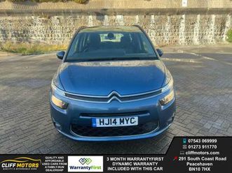 2014 citroen grand c4 picasso exclusive - long mot - 7 seats - £20 road tax - 3 month warranty