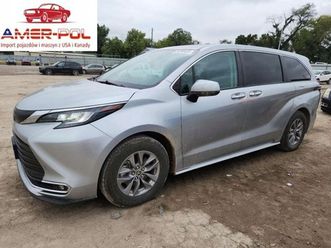 toyota sienna xle 2022 2.5l 2.5 hybryda 245km